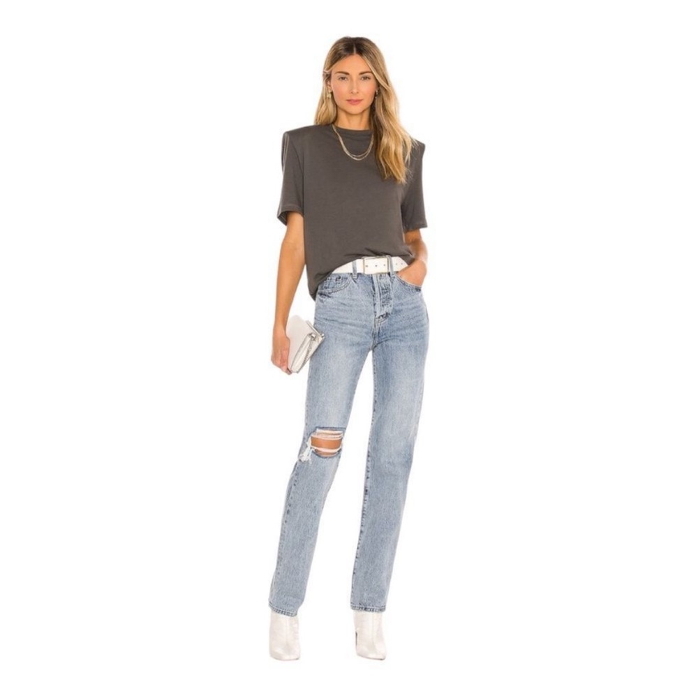 NWOT Pistola Cassie Super High Rise Straight Jeans